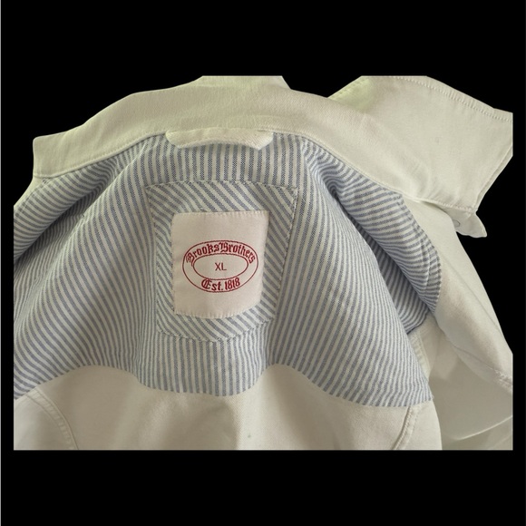 Brooks Brothers White Gold Jean Jacket Classic Design - Picture 4 of 8